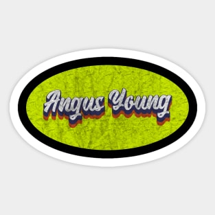 Vintage Angus Young Sticker